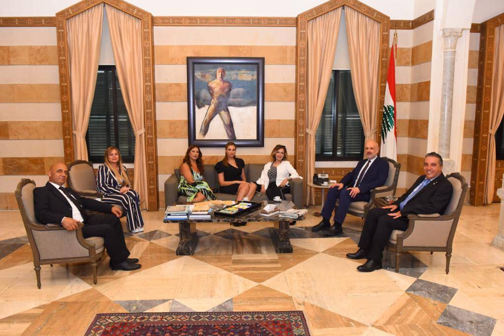وزير الداخلية والبلديات القاضي بسام مولوي استقبل وفدا من نادي روتاري زحلة كابيتول