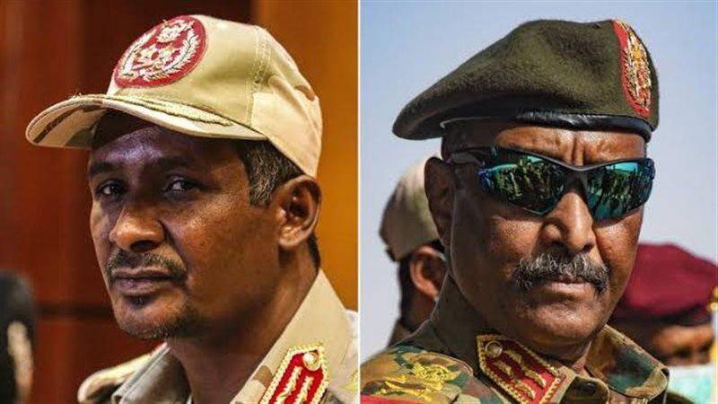 جنوب السودان: اللقاء بين البرهان وحميدتي يحتاج إلى تهيئة الظروف المناسبة لذلك