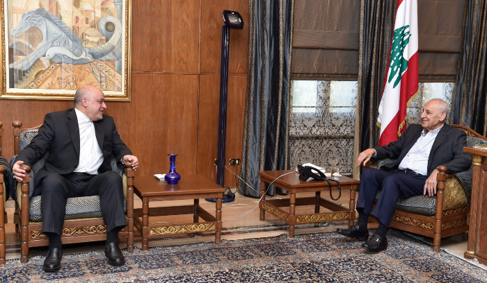 بري عرض مع سفير إيران
وبو صعب الأوضاع العامة
