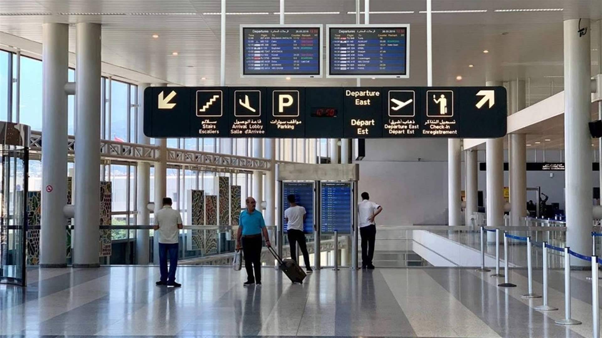 حركة المسافرين لشهر حزيران عبر المطار من بين الأعلى منذ سنوات