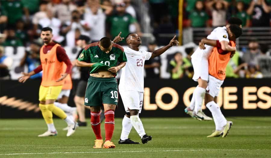 قطر تصعق المكسيك وتنضم إليه في ربع نهائي بطولة كأس الكونكاكاف الذهبية