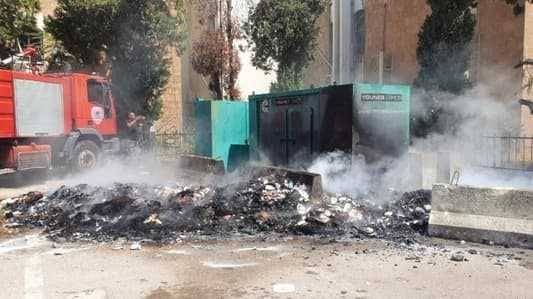 حريق نفايات كاد يتسبّب بكارثة!