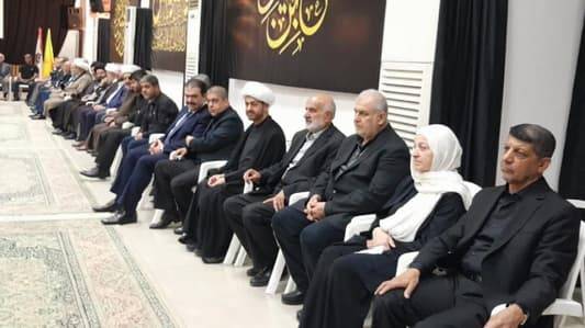 وفود أمت مُجمّع السيدة الزهراء في صيدا للتعزية بالعلامة النابلسي
نصرالله معزياً: نثمّن الدور الذي قام به خلال كلّ مراحل حياته
خامنئي ورئيسي وعبد اللهيان والمالكي أبرقوا معزّين... بري وميقاتي ولحود اتصلوا