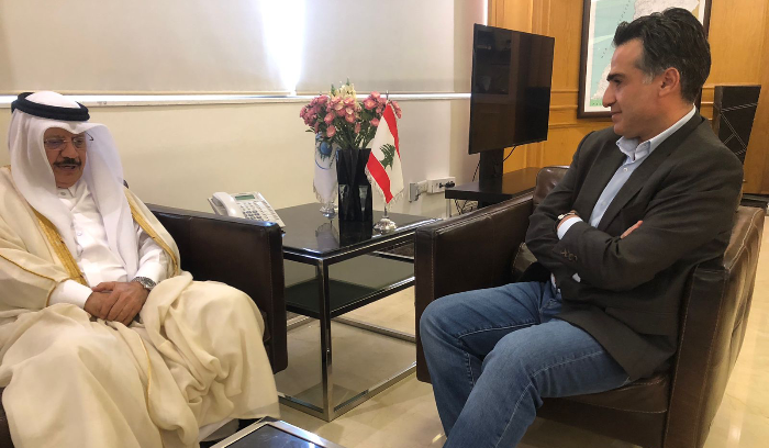 سفير قطر زار حميه وشقير مودعا