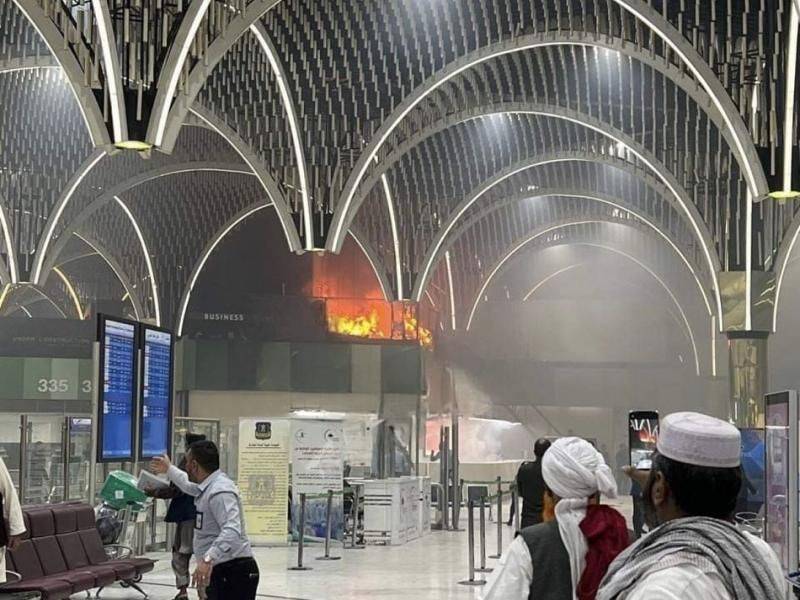حريق في إحدى ساحاته.. ماذا حصل في مطار بغداد؟