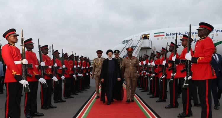 رئيسي يستهل جولته الأفريقية من كينيا