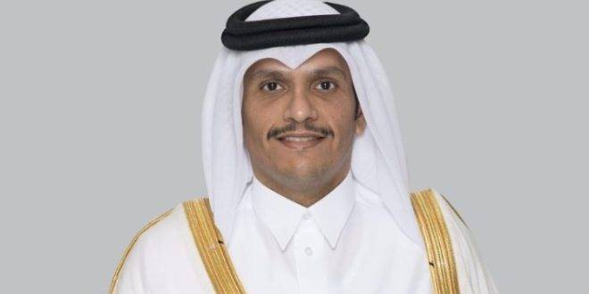 رئيس الوزراء القطري يلتقي لودريان