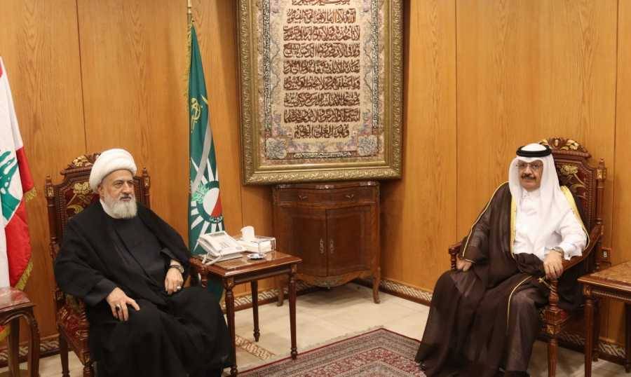 الخطيب استقبل سفير قطر مُودّعاً