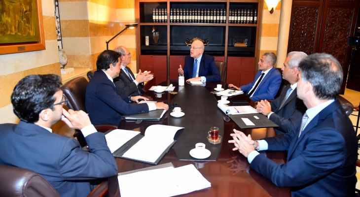 ميقاتي يجتمع مع نواب حاكم مصرف لبنان الأربعة