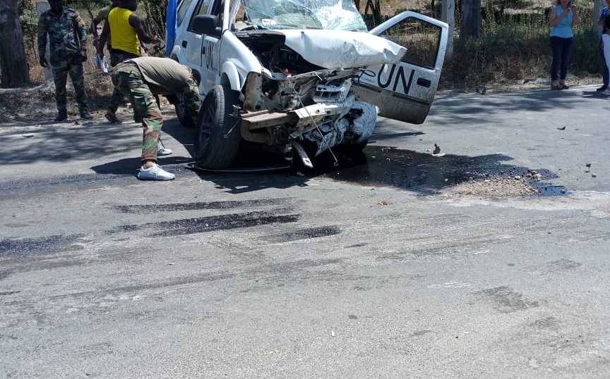بالصور- قتيل في حادث سير بين سيارة وآلية لـ 