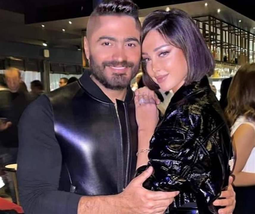 تامر حسني يوجه رسالة لـ بسمة بوسيل وهي ترد