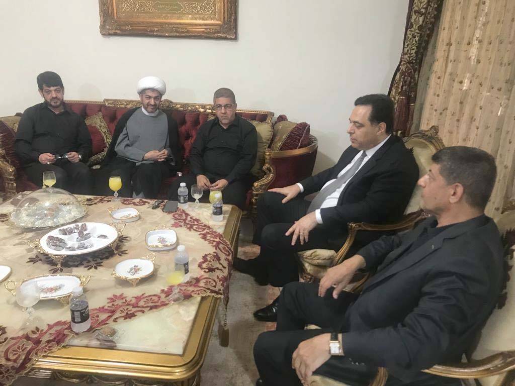دياب زار محمد عفيف مُعزياً
برحيل العلامة النابلسي