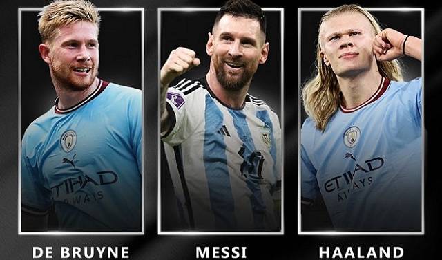 لقب أفضل لاعب في أوروبا بين ميسي وهالاند ودي بروين