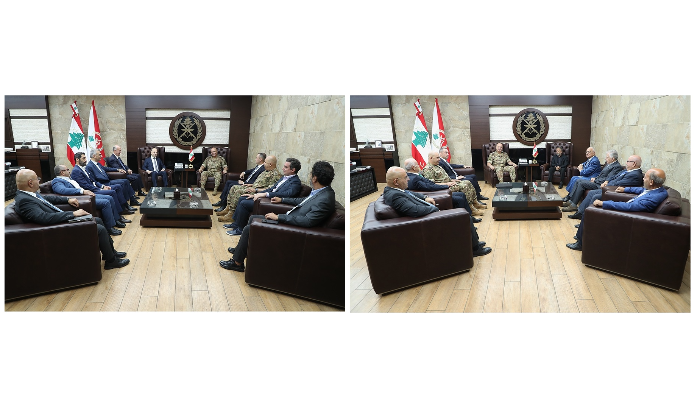 قائد الجيش التقى نواب المعارضة
ووفداً من أهالي الكحالة
