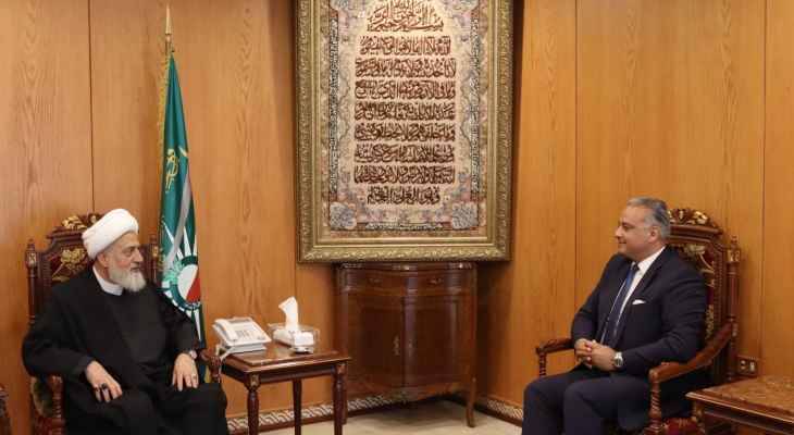 الخطيب خلال لقائه المرتضى: لتعميم ثقافة القيم الأخلاقية