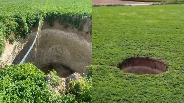 ظهور حفرة غامضة في مدينة قونيا التركية يثير ذعر السكان