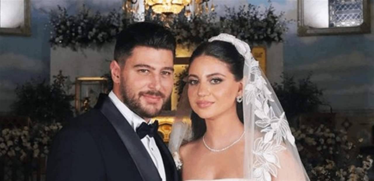 نيكولا مزهر يدخل القفص الذهبي وجمال عروسته يلفت الأنظار