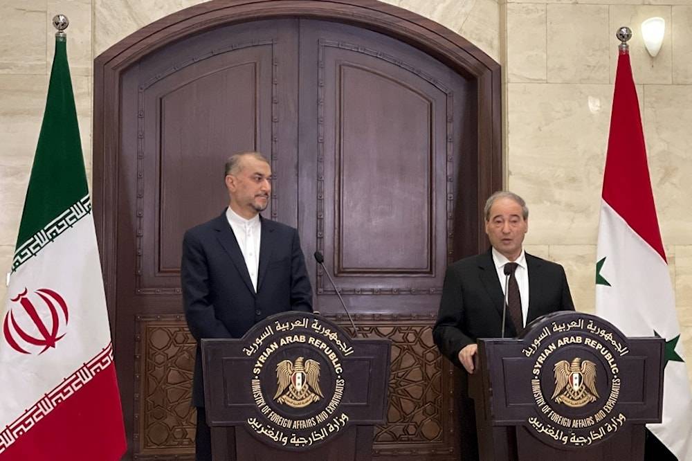 المقداد وأمير عبد اللهيان ناقشا تعزيز التعاون
والسياسات العدوانيّة للأميركيين والغرب ضدّ بلديهما