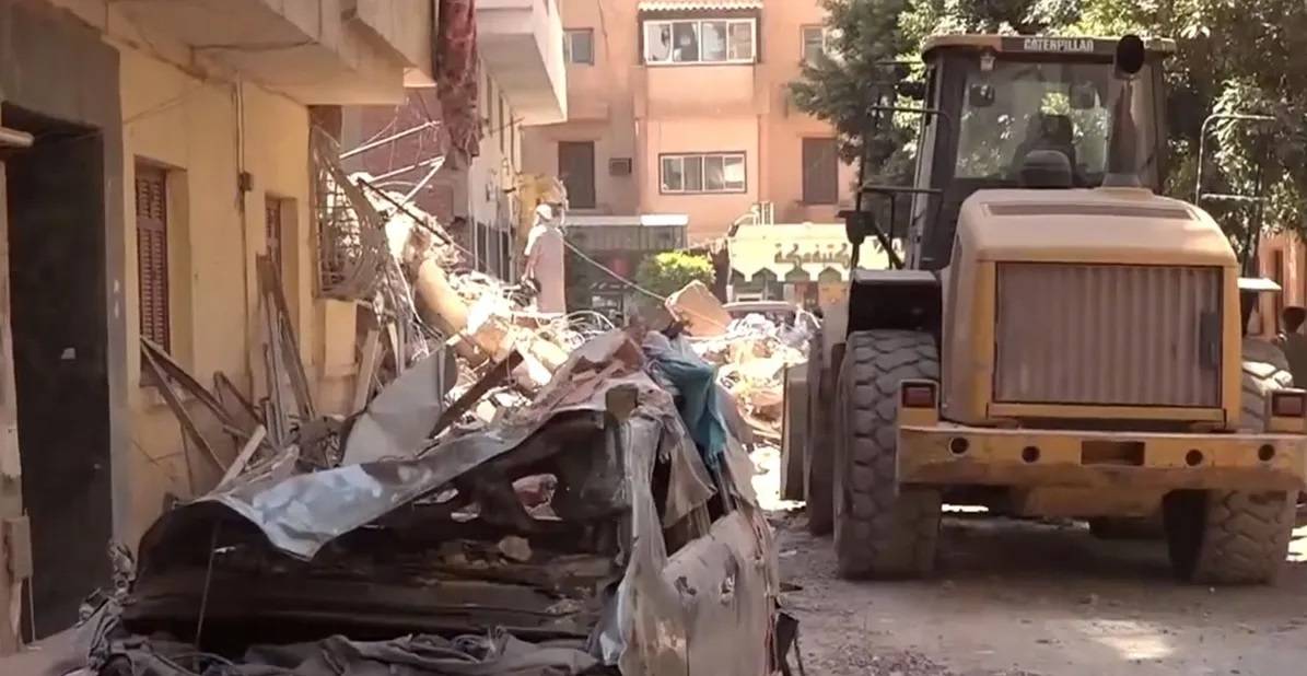قتلى وجرحى بانهيار مبنى في مصر