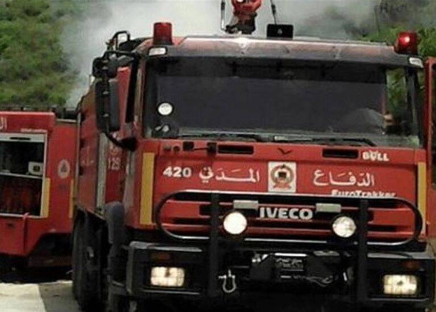 الدفاع المدني يواصل جهوده لإخماد الحريق في حرج العباسية