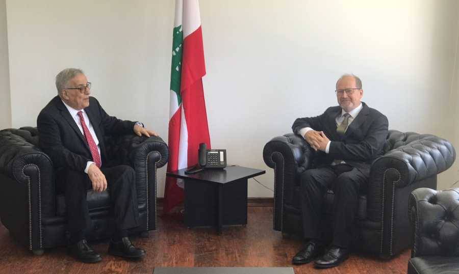 بوحبيب يبحث مع سفير النمسا ملف النازحين