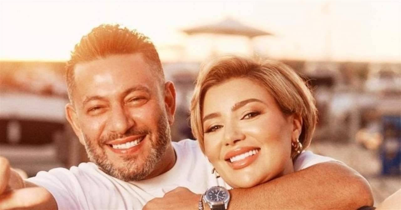 رسالة مؤثرة من زياد برجي لزوجته في عيد زواجهما