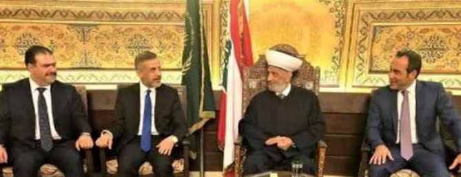 تسلّم دعوة لحضور المؤتمر الدولي حول الكنيسة الأرثوذكسيّة
دريان التقى نائب رئيس حكومة العراق
وشكره على مُساعدته لبنان في هذه الظروف
