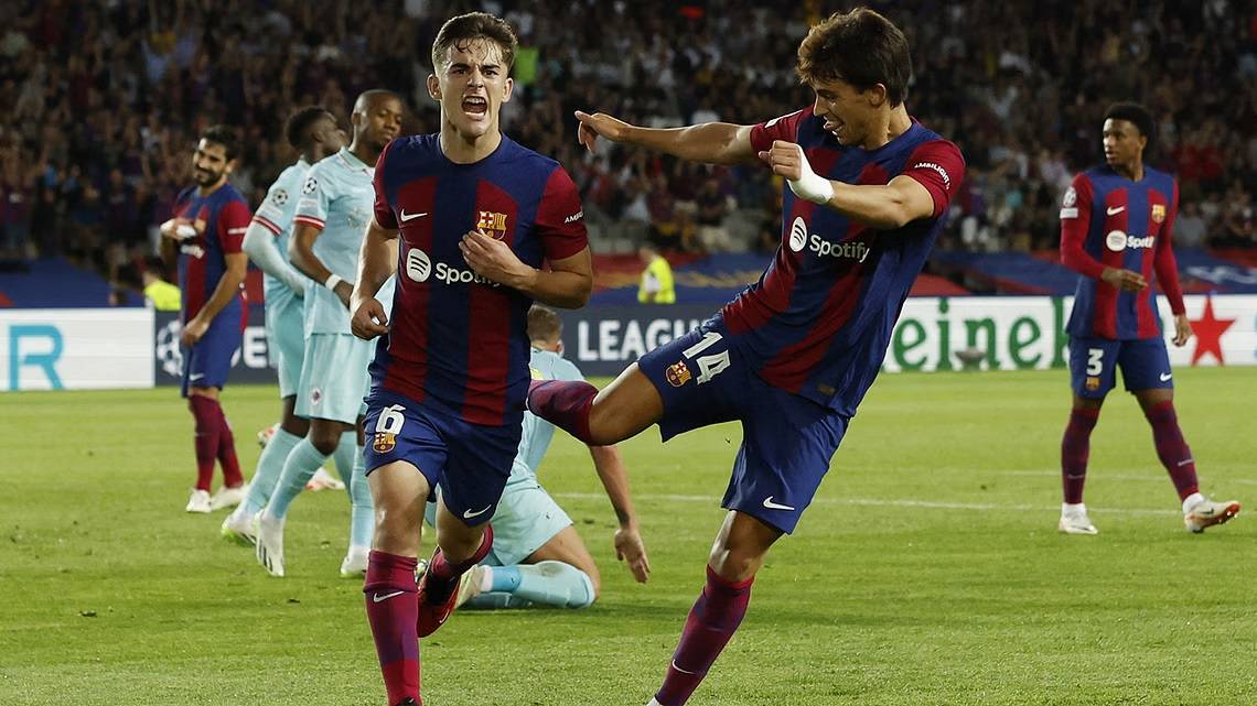 برشلونة يمطر مرمى انتويرب رويال بخمسة أهداف