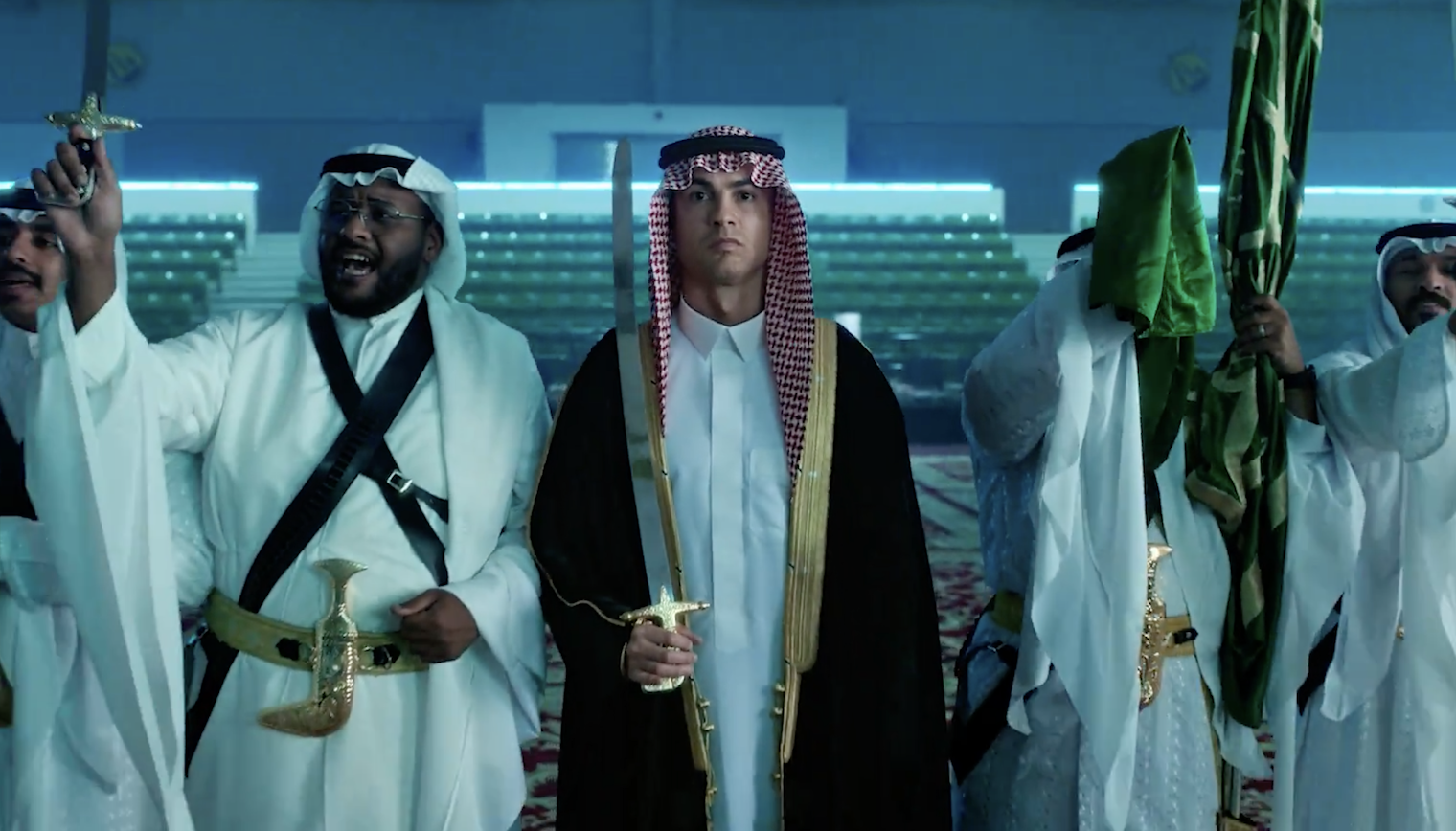 بالفيديو - هكذا احتفل رونالدو باليوم الوطني السعودي