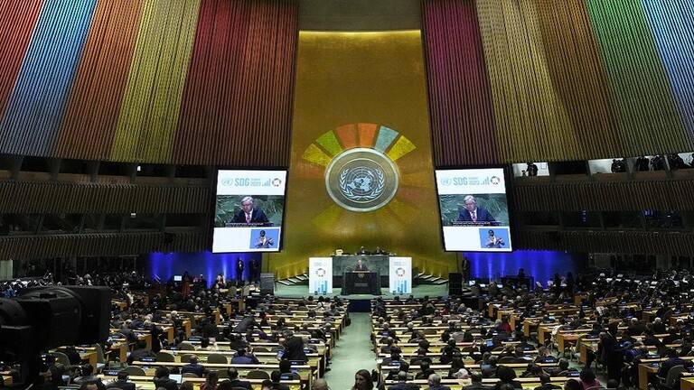 أردوغان إنزعج من الألوان في قاعة الأمم المتحدة