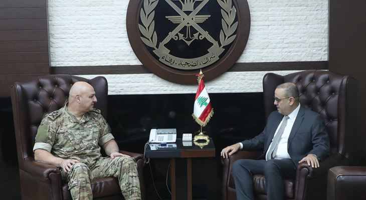 قائد الجيش بحث مع البيسري
موضوع النزوح... والتقى فرونتسكا