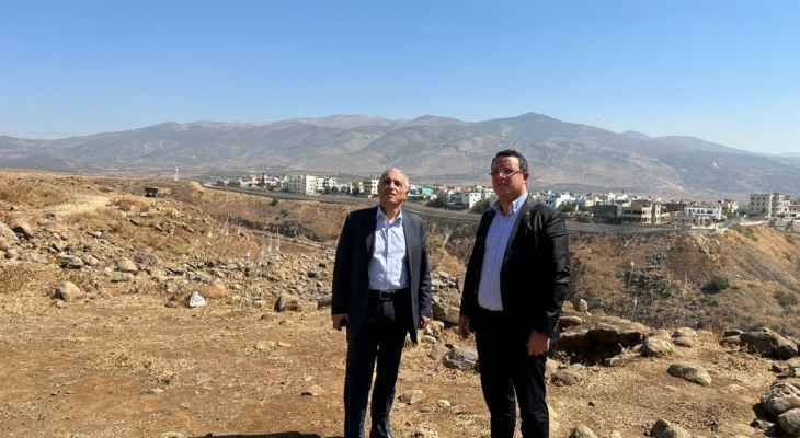هاشم وبودن جالا في المنطقة الحدوديّة
وصولاً بمحاذاة الغجر ومزارع شبعا
