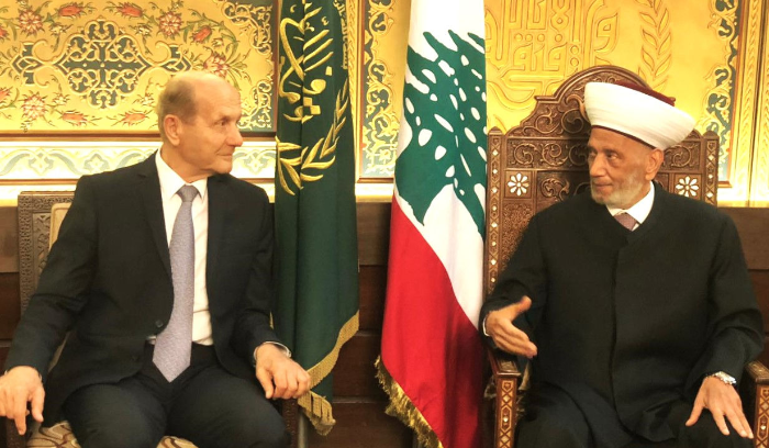 دريان أصدر قرار تعيين 8 أعضاء
في المجلس الشرعي... والتقى زواراً