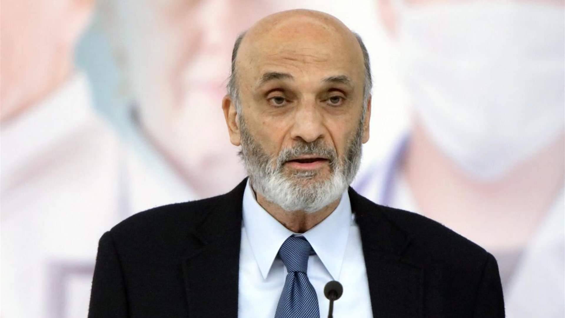 جعجع: المعضلة السورية في لبنان باتت تشكل خطراً وجودياً