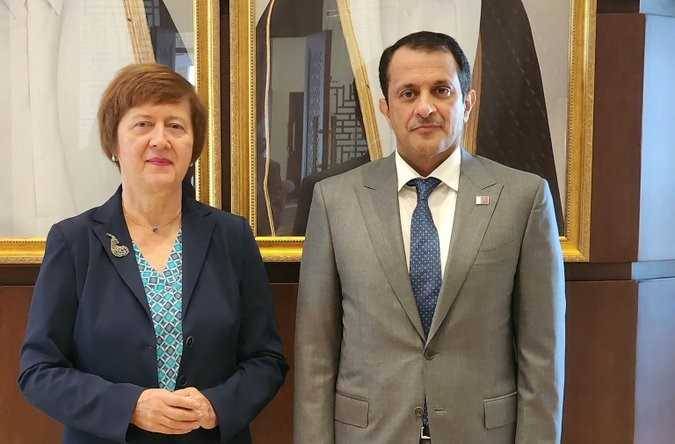 فرونتسكا التقت سفير قطر وتشديدٌ
على ضرورة انتخاب رئيس للبنان