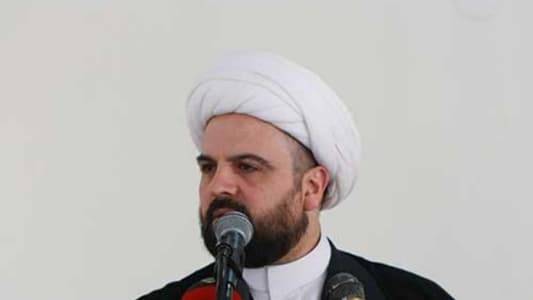 قبلان: من ينتظر اللعبة الأميركية في لبنان فلينتظر حزب الله في تل أبيب