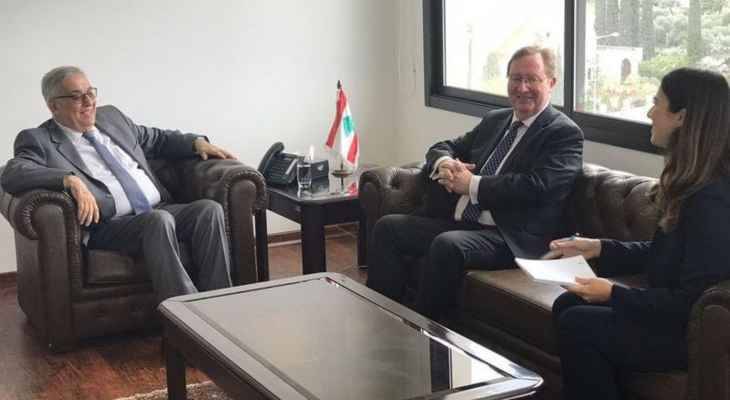 بوحبيب التقى سفراء بريطانيا وقطر واليونان