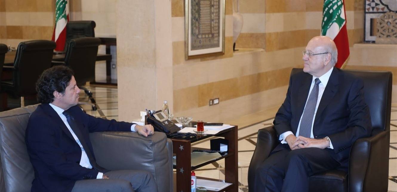 ميقاتي يبحث مع المكاري في الأوضاع في الجنوب
