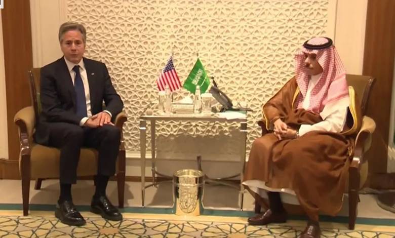 بلينكن خلال لقائه بن فرحان: نعمل مع السعودية لضمان حماية المدنيين في غزة