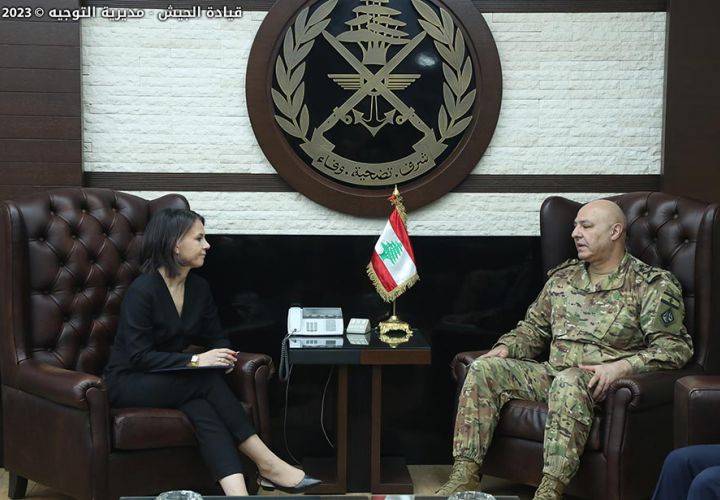 وزيرة خارجيّة ألمانيا جالت على المسؤولين:
ضرورة إبقاء لبنان بمنأى عن الصراع