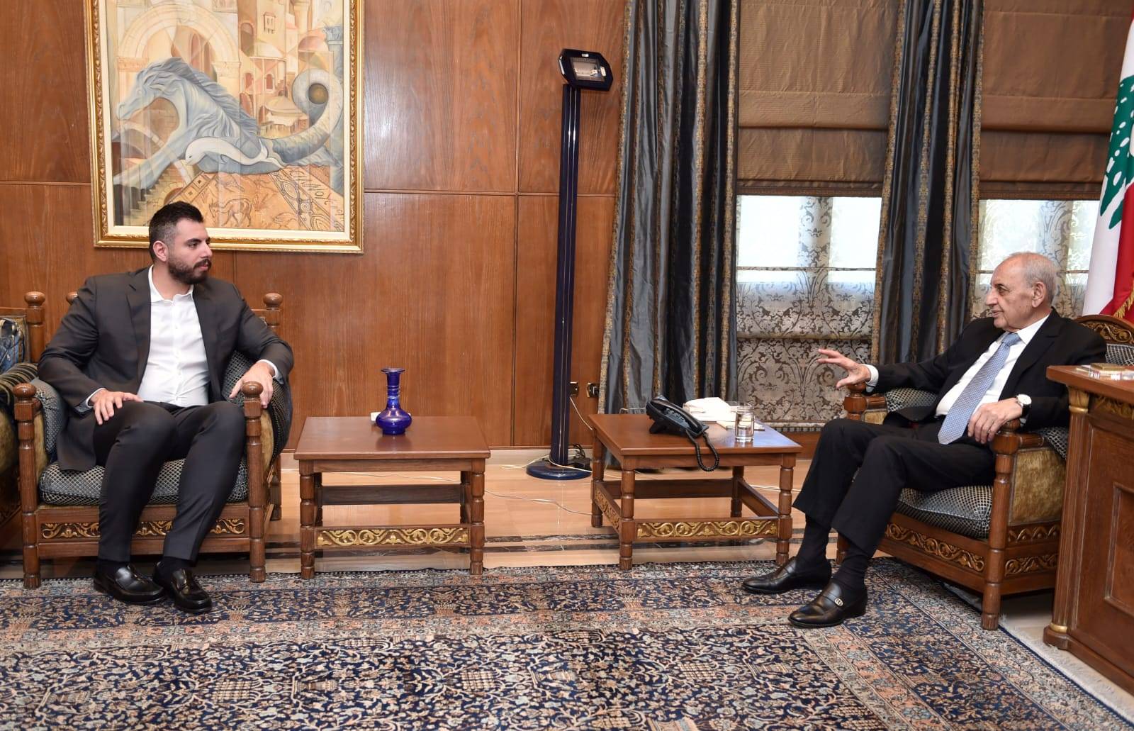 بري عرض الأوضاع مع المرّ
واستقبل السفيرين السويسري والتشيلياني