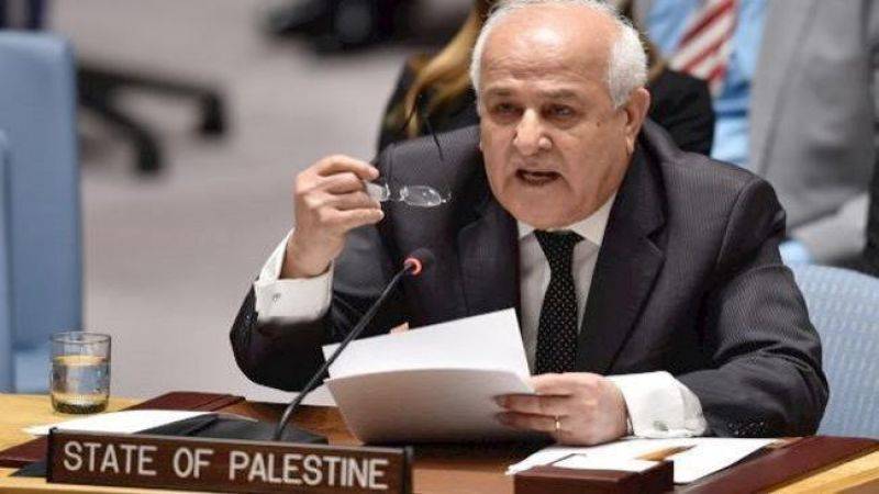 مندوب فلسطين لدى الأمم المتحدة: مجلس الأمن فشل بوقف المذابح بحق الفلسطينيين