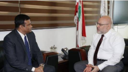 الأبيض بحث مع سفيري بنغلاديش
والهند دعم القطاع الصحّي