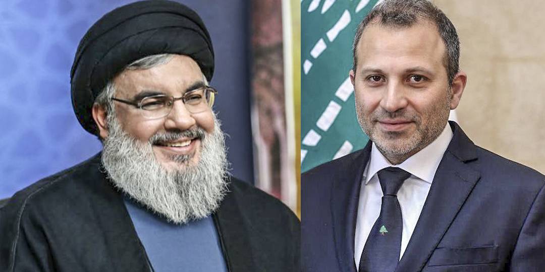 نصرالله عرض مع باسيل التطورات الأخيرة في لبنان