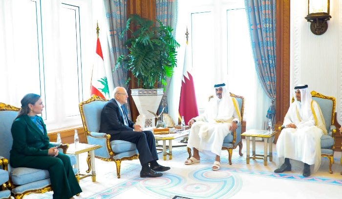 ميقاتي بحث مع أمير قطر التطوّرات
في الأراضي الفلسطينيّة والعلاقات الثنائيّة