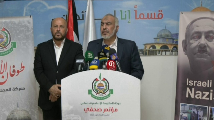 "حماس" عقدت مؤتمراً عن تطوّرات الحرب في غزة
حمد: قطع الاتصالات والإنترنت هدفه حجب الحقيقة
عبد الهادي: للضغط على الأمة العربيةباتجاه وقف العدوان