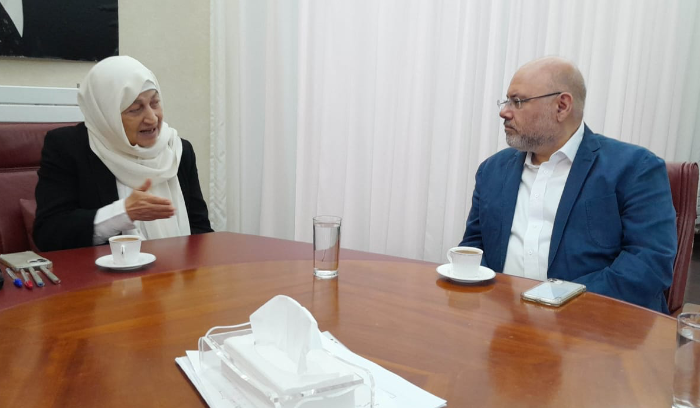 الأبيض التقى بهيّة الحريري:
همّنا رفع جهوزيّة القطاع الصحّي