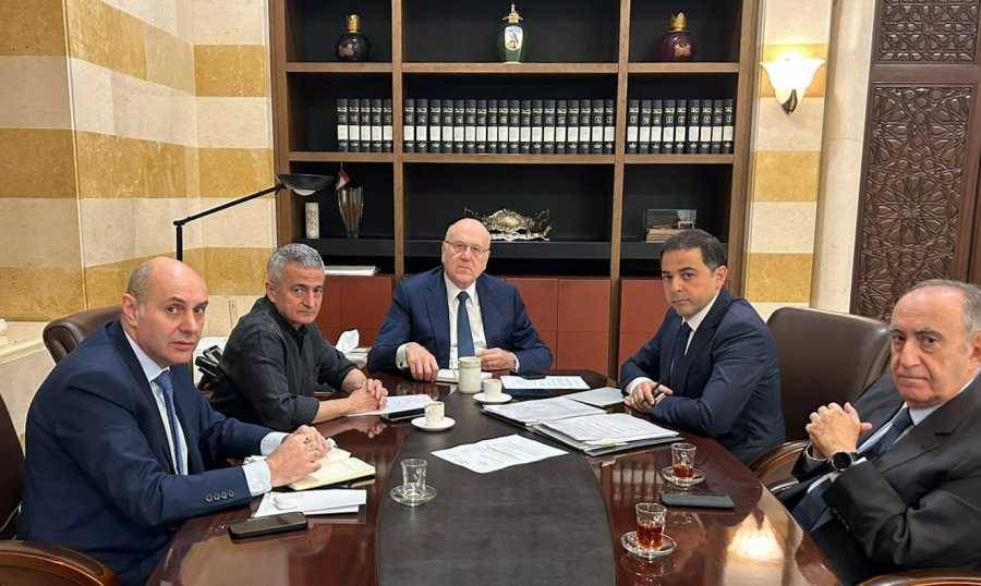 ميقاتي يتابع مستحقات الكهرباء والوضع النقدي