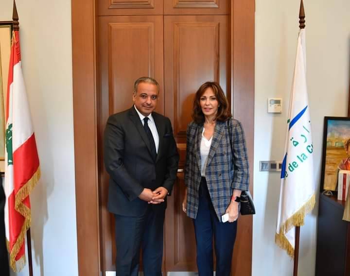 المرتضى إستقبل رئيسة لجنة مهرجانات بيت الدين