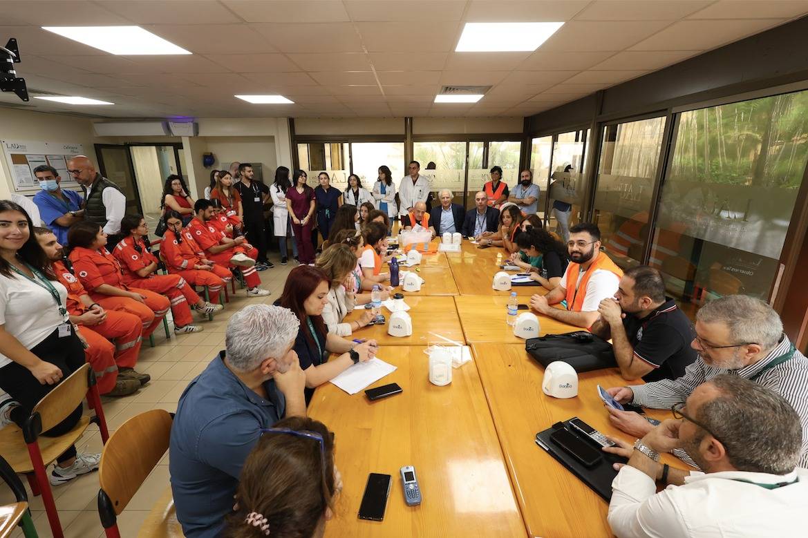 مناورة تدريبية حيّة في المركز الطبي للجامعة اللبنانية الأميركية – مستشفى رزق لتعزيز خطة الإستعداد للطوارئ